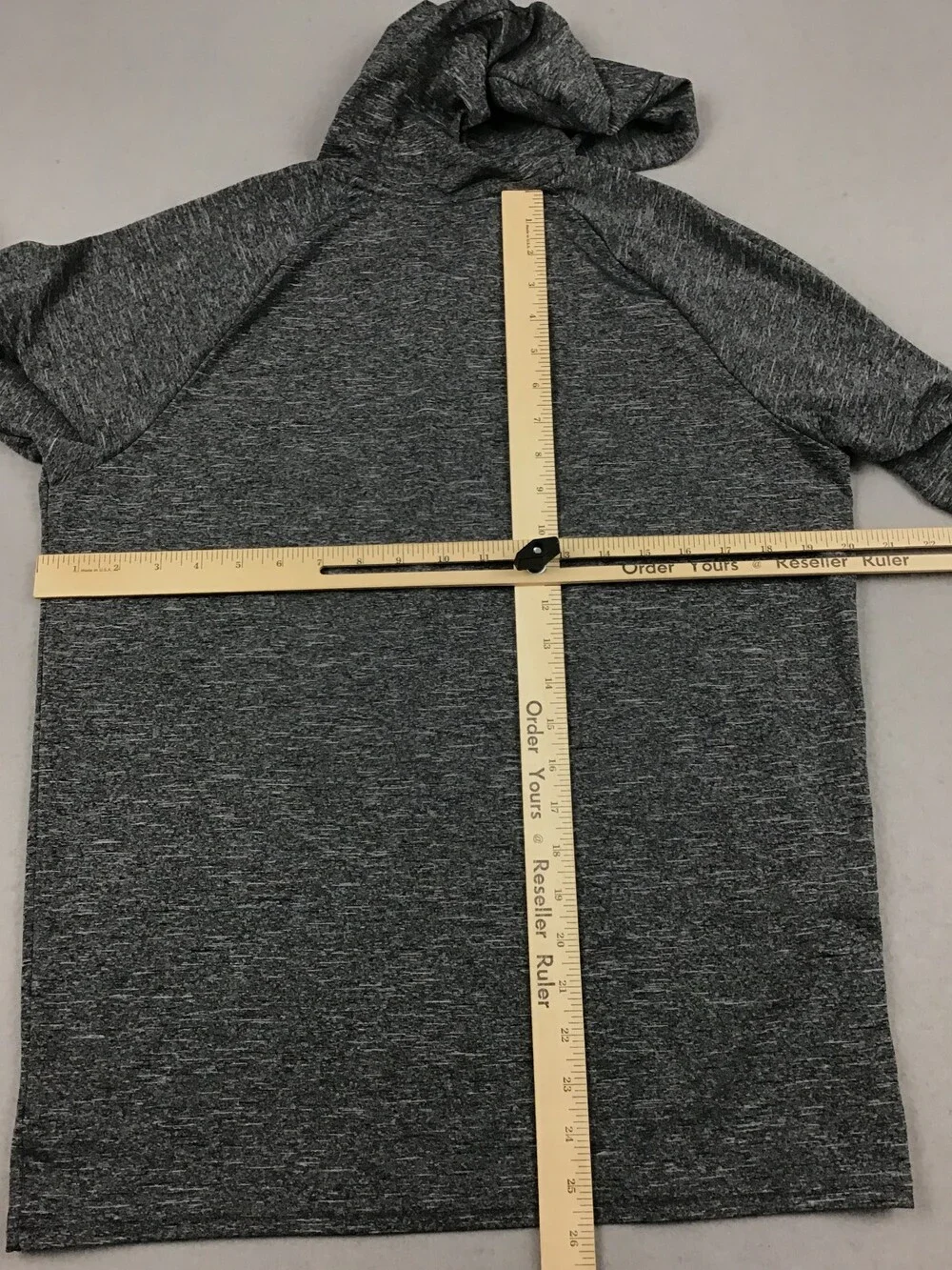 Nike Swim Shirt Men Small Gray Heather Long Sleeve Pullover Dri-FIT UPF 40+ Hood